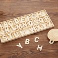 thumbnail image 3 of OULII 130 Pcs Alphabet Wood Chips Creativity Development for Home Decor Items, 3 of 4