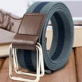 thumbnail image 6 of Canvas Belt Woven 2-Buckle Waist Band Casual Retro Waistband for Women Men Student, 6 of 6