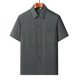 thumbnail image 1 of pstuiky camisetas para hombre, Camisa informal de manga corta, lisa, cómoda y con cuello vuelto para hombre camisas casuales para hombre l, 1 of 3