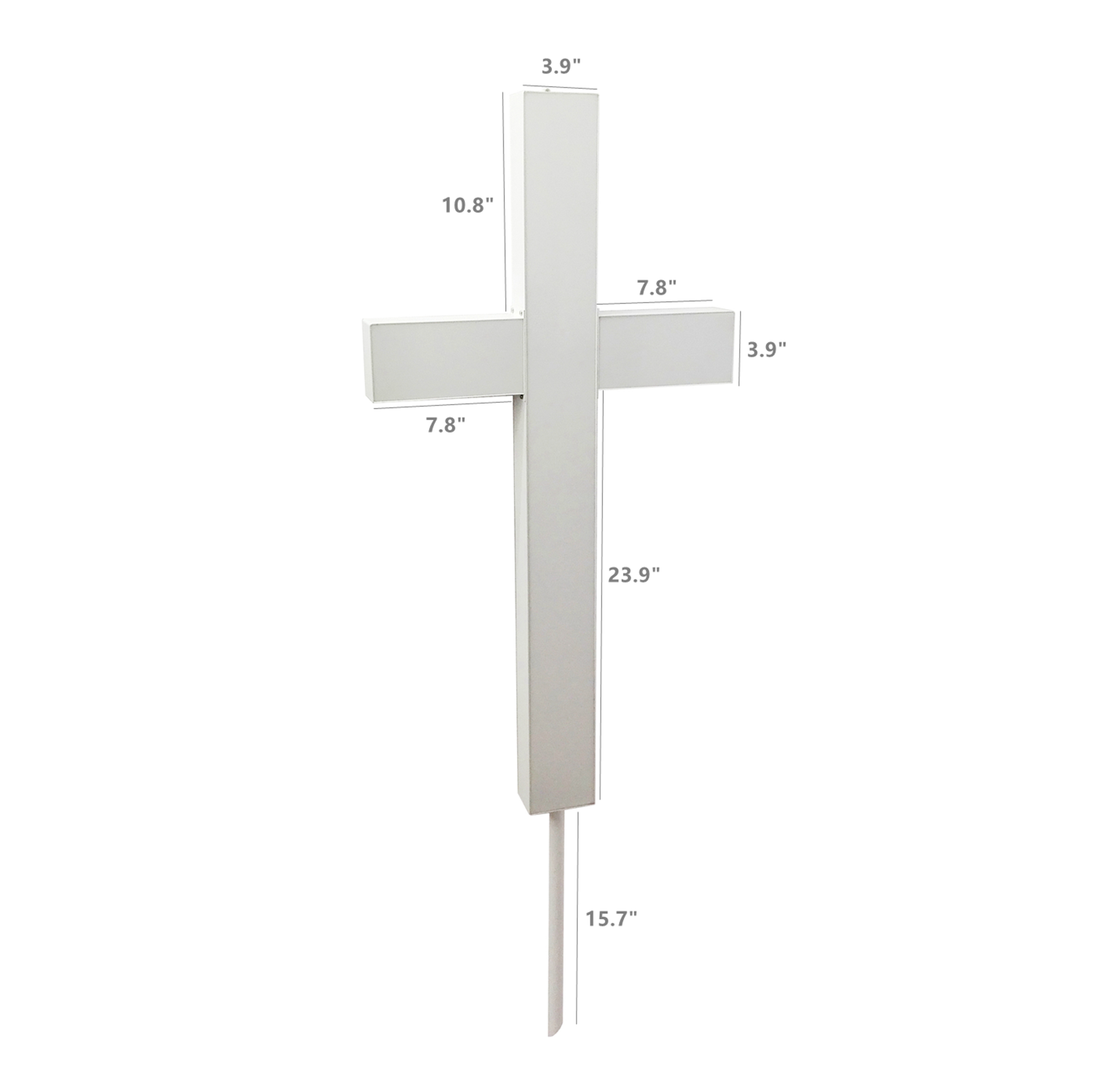 FixtureDisplays® Premium Metal  Acrylic Cross LED Lighted Cross, Christian  Lighted Church Sign, Perfect for Indoors  Outdoors 18101-RED