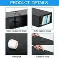 thumbnail image 4 of FITUEYES Wall Mounted Floating TV Stand Media Console DS210003WB Modern Black for 55 inch TVs, 4 of 5