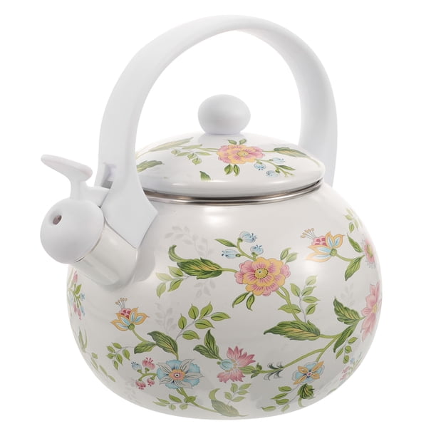 Tetera de esmalte Hervidor de agua de esmalte Hervidor de té de esmalte para estufa Hervidor de oficina para el hogar