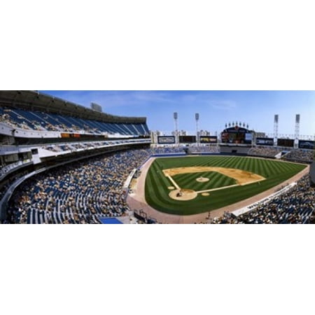 - High angle view of a baseball stadium US Cellular Field Chicago Cook County Illinois USA Poster Print