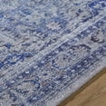 thumbnail image 6 of Hauteloom Csilla Bohemian Hand Tufted Vintage Medallion Area Rug - Oriental Fade Look Traditional Carpet for Living Room, Bedroom, Dining Room - Blue, Slate Blue, Periwinkle - 9' x 12', 6 of 7