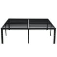 Zimtown 14"H Queen Size Metal Platform Bed Frame with Solid Metal Slat