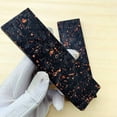 thumbnail image 4 of 2PACK Black Marbled Handle Carbon Fiber CF With Copper Powder Resin Scales For Knife, 4 of 9