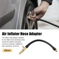 thumbnail image 2 of 2uds Aire Inflador Ventilación Aire Extensión Goma Manguera para Coche 20 centímetros Unique Bargains Adaptador de manguera de inflado de aire, 2 of 6