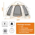 thumbnail image 2 of ASTRAEA Bubble Tent for 4-6 People, 10x10 FT Screen House Tent Canopy with Mesh Mosquito Netting for Patio Camping Outside Activities, 2 of 7