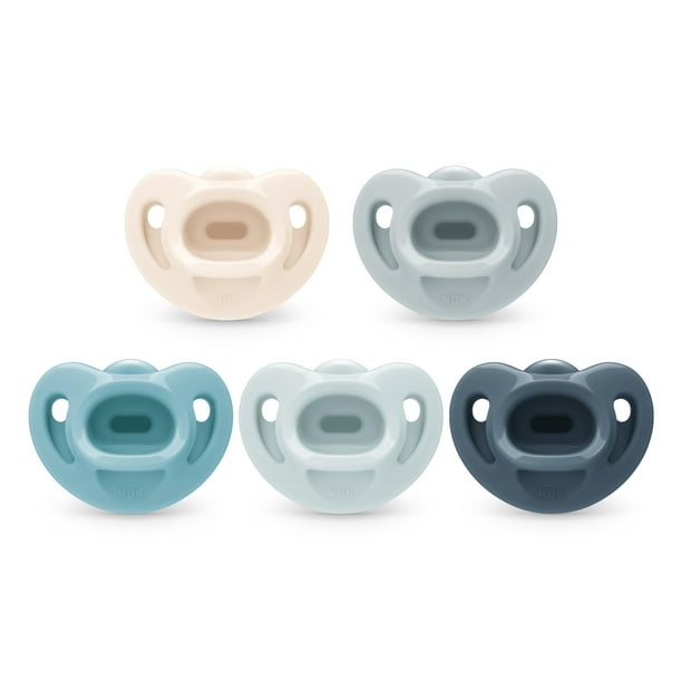 Chupetes NUK Comfy Orthodontic 100% silicona 0-6 m Azul 5C