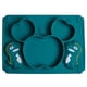thumbnail image 1 of Plato De Cena De Silicona De Dibujos Animados Para Niños Sin Olor, Plato De Cena Dividido De Una Pieza Para Bebé, Cuenco De Comida Complementario, Suministros Para Bebés Yuarrent HA019257-00, 1 of 7