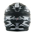 thumbnail image 4 of 1Storm Motocross Adult Helmet Downhill Mountain Bike Helmet BMX MX ATV Dirt Bike Storm Style HF803; Storm Black, 4 of 6