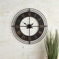 thumbnail image 4 of 47th & Main CMR889 Black Metal Modern Wall Clock, 4 of 4