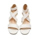 thumbnail image 4 of Sandalia DREAM PAIRS INNIS-1 Blanca con Tira Elástica al Tobillo y Cuña, 4 of 6