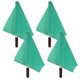 thumbnail image 3 of 4pcs Durable High Visibility Referee Flags with Stainless Steel Poles for Outdoor Sports Games, 3 of 5