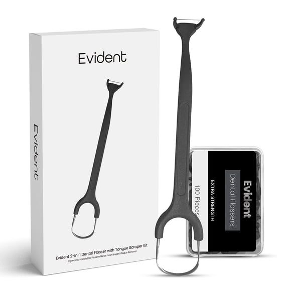 Kit de hilo dental Evident 2 en 1 con 100 recambios