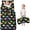 Dinosaur and Star Black Pattern, variant on Dinosaur and Silhouette Navy Blue Kids Nap Mat, Preschool Sleeping Pad with Handle & Fastening Straps, Soft Skin Friendly Gifts for Back To School Nap Time,50"x20"
