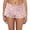 Pink, variant on Womens Ruched Mini Shorts Low Waist Ruffle Frill Bloomers Lounge Pajamas Smocked Micro Shorts Sleepwear