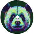 thumbnail image 1 of RYLABLUE Tapis de Support de Jupe Graphique Panda Abstrait Arbre de Noël pour Décoration de Fête Intérieure Extérieure 48 Pouces, 1 of 3