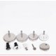 thumbnail image 2 of Kit de fijación de asiento de inodoro Macaron Asiento de inodoro universal - Compatible con la mayoría de los asientos de inodoro estándar - [expansión de goma de 5 cm] Un par de S de acero inoxidable kaili Sencillez, 2 of 3