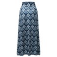 thumbnail image 5 of Gibobby faldas para niña Beach Boho Dress Long Beach Line Prints Maxi Holiday Summer A Vestido de mujer Falda midi(Azul, L), 5 of 5