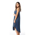 thumbnail image 3 of Riviera Sun Acid Wash Lace Up Embroidered Dress for Women (Medium Denim, Large), 3 of 5