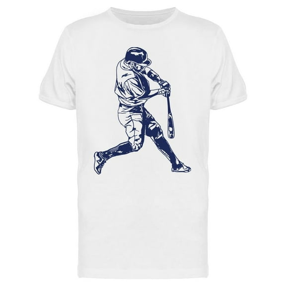 Baseball Player. Draw T-Shirt Men -Image by Shutterstock, Male 3X-Large
