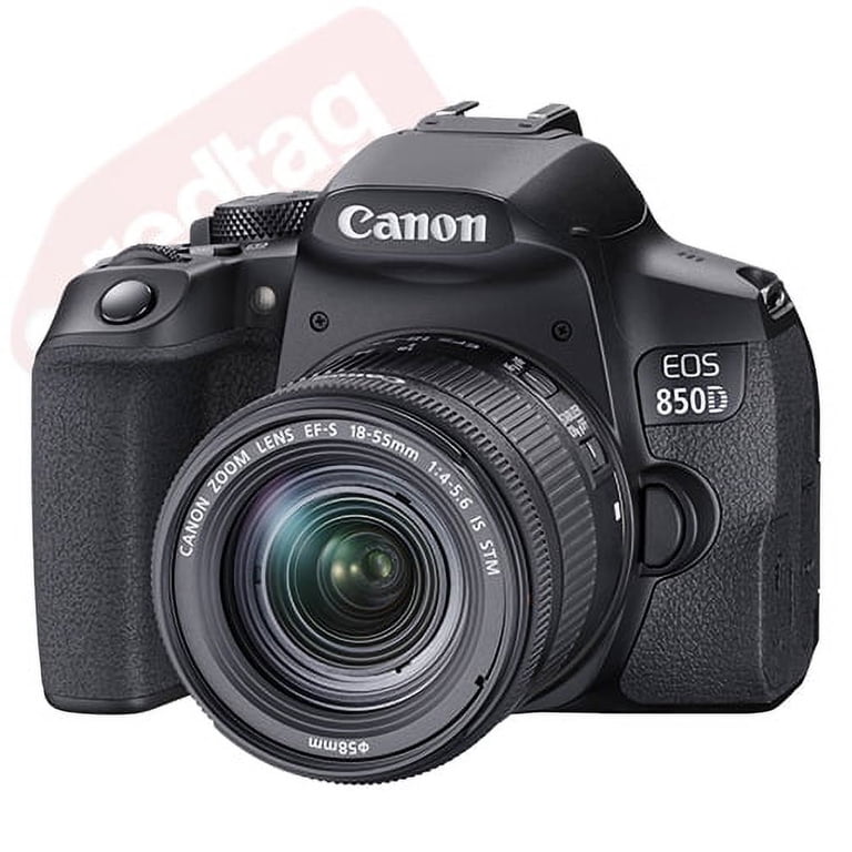 Canon EOS 850D DSLR Camera + 18-55mm STM Lens + 30-Piece Accessory