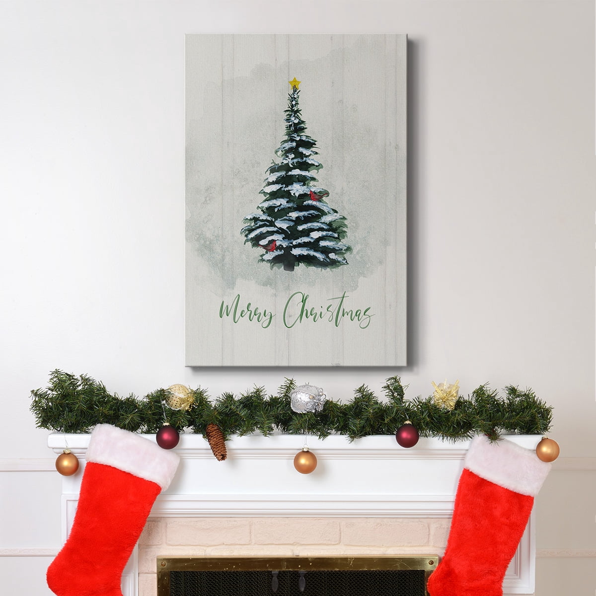 Winter Pine Christmas- Gallery Wrapped Canvas
