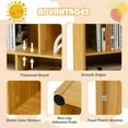 thumbnail image 4 of Giantex Toy Storage Organizer, 5-Section Storage Cabinet, Wooden Display Book Shelf, Beige, 4 of 8
