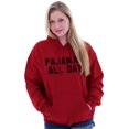thumbnail image 3 of Pajamas All Day Slacker Lazy Hoodie Sweatshirt Women Men Brisco Brands S, 3 of 6