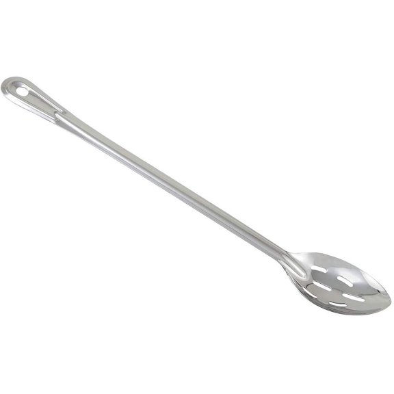 Winco BSST-18 Heavy-Duty Basting Spoon, Stainless Steel, 1.5 mm - Slotted, 18 in.