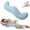 Blue, variant on 43IN Pea Pod Body Pillow for Side Sleepers, Ergonomic Support for Hips and Legs, Ice Silk Fabric, Cooling Memory Foam, Suitable for Side Sleepers
