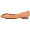 thumbnail image 3 of Journee Womens Renzo Slip On Pointed Toe Ballet Dress Flats, Widths Available, 3 of 10