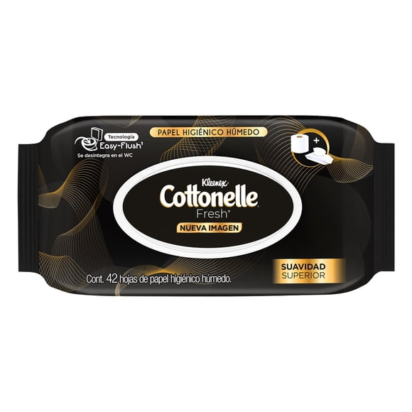 Papel higiénico húmedo Kleenex Cottonelle Fresh con 42 pzas