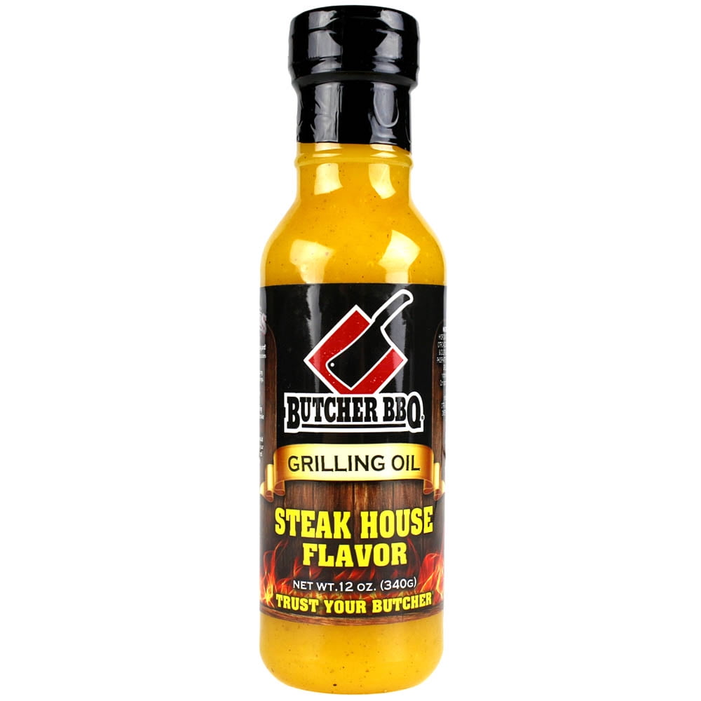 Butcher BBQ Steakhouse Flavor Grilling Oil 12 Oz. Bottle Competition