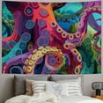thumbnail image 2 of Orinice Octopus Tentacles Pop Art Tapestry Wall Hanging Unique Style Graphic Tapestries Home Wall Decor for Living Room Bedroom Apartment Farmhouse Dorm 60x50inch, 2 of 6
