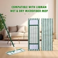 thumbnail image 4 of JUNWELL Lot de 2 Recharges de Vadrouille Remplaçantes Compatibles avec Libman Wet & Dry Microfiber Mop Tête de Vadrouille Réutilisable de Remplacement pour Nettoyage Humide/sec de Planchers à Surfaces Multiples, 4 of 7