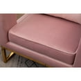 thumbnail image 5 of Roundhill Furniture Lenola Contemporary Upholstered Accent Arm Chair, Pink, 5 of 16