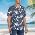 thumbnail image 5 of Goofa Forest Elk Hawaiian Shirt for Men, Unisex Summer Beach Casual Short Sleeve Button Down Shirts,Aloha Tropical Floral print shirt-XX-Large, 5 of 9