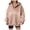 Khaki, variant on Womens Blouses Dressy Casual Winter Fall Oversized Hooded Long Sleeve Bell One Shoulder Hoody Graphic Leisure Cotton Hoodie Sweatshirt(Pink,XXL)