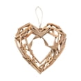 thumbnail image 1 of Adorno de madera en forma de corazón Adorno colgante de corazón de madera Decoración colgante M, 1 of 7