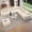 Beige, variant on Neche 114" Modular Boneless Couch, Modern 3 Seater Sectional Sofa with Ottoman & Deep Seat, Convertible Chenille L Shaped Cloud Couches for Living Room, No Assembly Required, Dark Brown