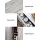 thumbnail image 3 of Farmhouse Wall Mounted Storage Cabinet Barn Door Accent Wood Storage Cabinet Medicine Cabinet Wood Vintage Bathroom Wall Cabinet Over Toilet for Bath, 3 of 5