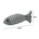 thumbnail image 5 of Juguete Pez Peluche Artificial Interactivo Entrenamiento Con Hierba Gatera Suministros para Gatos (gris), 5 of 8