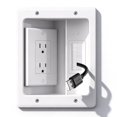 thumbnail image 1 of Kit ocultacables de pared Naerza con toma empotrada para TV, 1 of 9