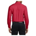 thumbnail image 2 of Mens Tall Long Sleeve Cotton/Polyester Easy Care Shirt Red/ Light Stone 2X-Large Tall, 2 of 6