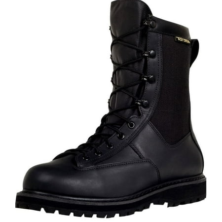 Rocky Work Boots Mens Duty Welt Leather Oil Resist Black