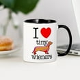 thumbnail image 3 of CafePress - I Heart Tiny Wieners - 11 oz Ceramic Mug - Novelty Coffee Tea Cup, 3 of 4