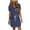 Navy, variant on Summer Dresses for Womens 2025 Plus Size Fashion Solid Color Short Sleeve V-Neck Mid-Calf Dress