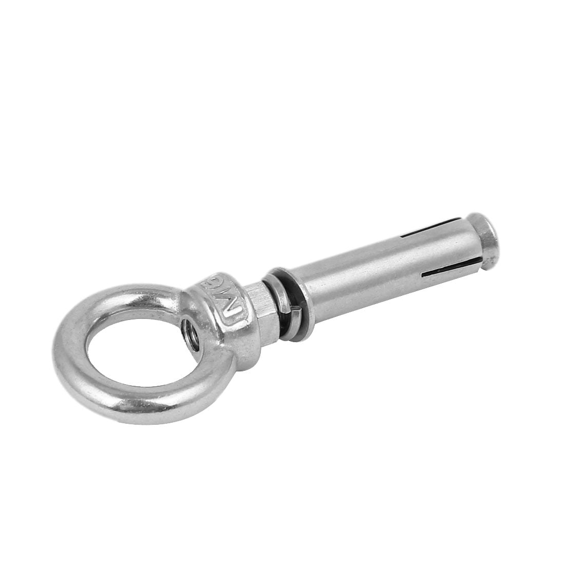 M10*100 Closed Hook Eye Bolt Wall Anchor Expansion Bolts Ring Lifting Silver